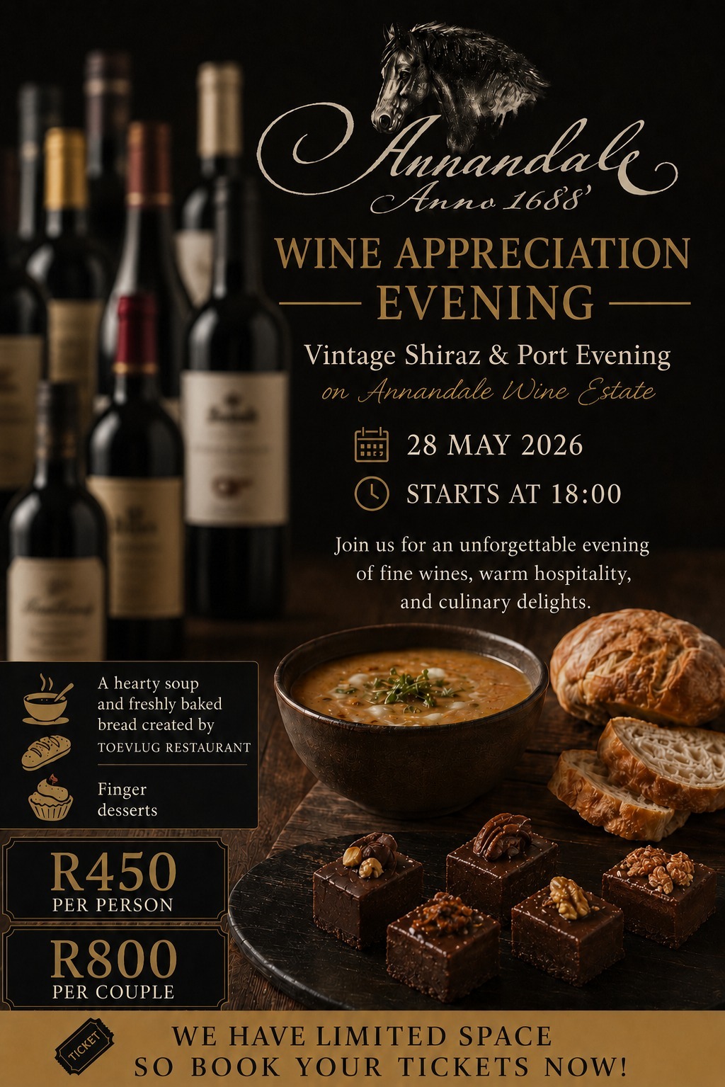 Wine Appreciation Evening at Annandale Wine Estate